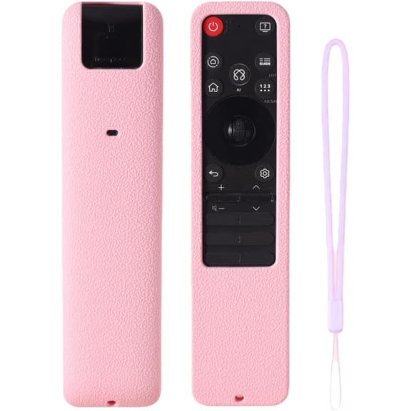 EFFFERTWQL-Silicone Case for LG Magic Remote MR25GA, Protective Cover for 2025 LG OLED Smart TV C5 B5 G5 M5 Series Remote Control Shockproof, Washable, Skin-Friendly, Anti-Lost with Lanyard