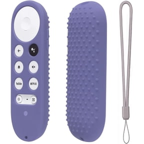 EFFFERTWQL-Silicone Case for Chromecast with Google TV 2020 Voice Remote Protective Cover for 2020 Chromecast Voice Remote (Lavender Gray)