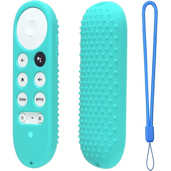 EFFFERTWQL-Silicone Case for Chromecast with Google TV 2020 Voice Remote Protective Cover for 2020 Chromecast Voice Remote (Mint Green)