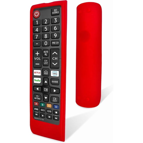 EFFFERTWQL-Silicone Remote Case for Samsung TV Remote  Shockproof, Dustproof, Washable Protective Cover(Red)