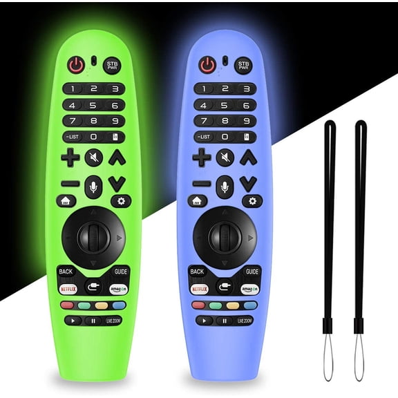 EFFFERTWQL-Silicone Remote Cover for LG Magic Remote, 2 Packs with Lanyard