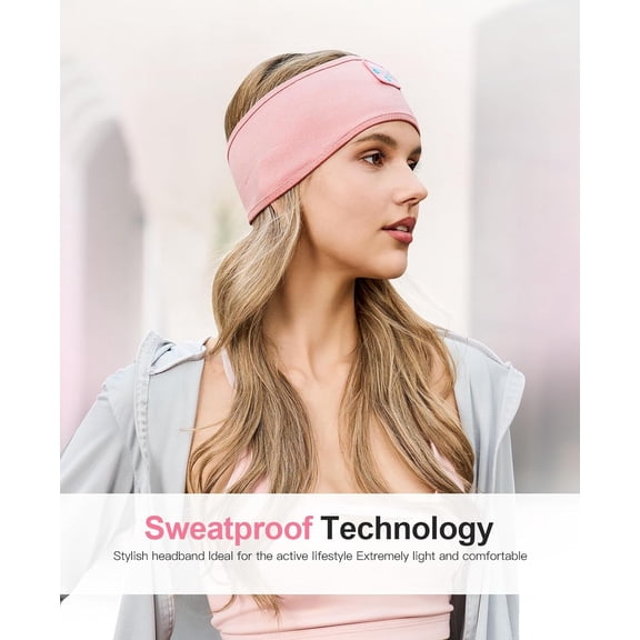 EFFFERTWQL-Sleep Headphones - Headband Headphones - Bluetooth Headband for Side Sleeper, Elastic Music Headphone Band Cozy ASMR Wireless Eye Mask Tech Gadgets Gifts for Women Men