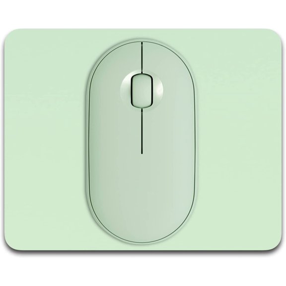 EFFFERTWQL-Small Mouse Pad, 5 x 6 Inch Thick Rubber Premium-Textured Non-Slip Portable & Washable Mini Mouse Mat for Women Men Wireless Laptops Keyboard Tray Gaming Work Computer Travel, Lake Green