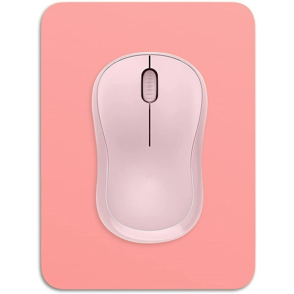 EFFFERTWQL-Small Mouse Pad, 6 x 8 Inch Thick Rubber Premium-Textured Non-Slip Portable & Washable Mini Mouse Mat for Women Men Wireless Laptops Keyboard Tray Gaming Work Computer Travel, Rose Pink