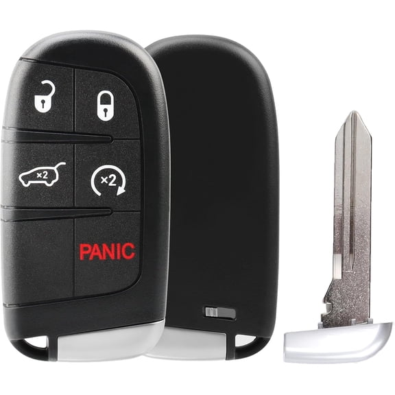 EFFFERTWQL-Smart Car Key Fob Replacement for Jeep Grand Cherokee 2014 2015 2016 2017 2018 2019 2020 2021 2022 - Keyless Entry Remote Control Start Proximity Keys, M3N-40821302, 68143505AC, 68143505AA