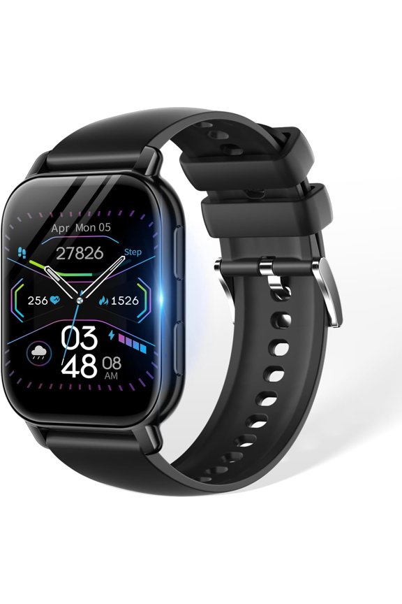 -Smart Watch 1.85 Large Screen for Men and Women, Bluetooth 5.4 with Call Function Pedometer Wristwatch Sports Watch Multiple Exercise Modes Call/Message Notification Music Playback