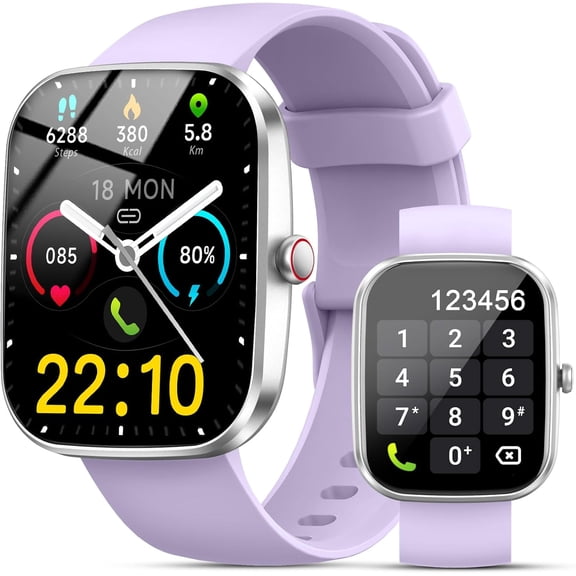 EFFFERTWQL-Smart Watch(Answer/Make Calls), 1.91" Smartwatches for Women Men, Fitness Tracker with 110+ Sport Modes, IP68 Waterproof, Heart Rate/Sleep/Spo2 Monitor, Pedometer, Activity Tracker for And