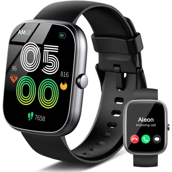 EFFFERTWQL-Smart Watch for Men Women (Answer/Make Call), 1.91" HD Screen Smartwatch Fitness Tracker, Heart Rate/Sleep Monitor, Watches for Men IP68 Waterproof,110+ Sport Mode Step Counter for Android