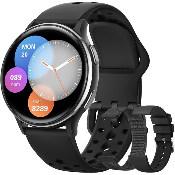 EFFFERTWQL-Smart Watches for Women & Men(Answer/Make Calls), Activity Smart Watch with 24/7 Heart Rate/Sleep Monitor/400+ Watch Face/70+ Sport Modes/IP68 Waterproof Fitness Tracker Smartwatchfor Andr