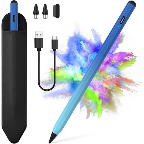 EFFFERTWQL-Stylus Pen for iOS&Android Touch Screens, Active Pencil for Samsung, Smart Digital Stylus Pens for Lenovo/Huawei/Vivo/Mi Tablets, iPhone/Google Pixel Smart Phones Drawing&Writing (Gradient