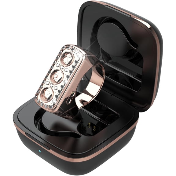 EFFFERTWQL-Tiktok Scrolling Ring,Bluetooth Page Turner for iPad/iPhone/Android/Kindle App,Remote Control for Camera/Video Recording (Pink)