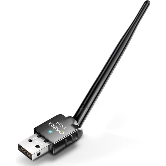 EFFFERTWQL-USB Bluetooth Adapter for PC (BT 5.3, Long Range Wireless Receiver, USB Dongle for Windows 11/10/8.1) - Compatible with Laptops, Headsets, Speaker, Mouse, Keyboard, Printers