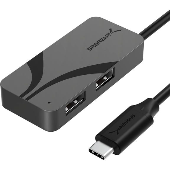 EFFFERTWQL-USB-C Hub, 3-Port with 100W Power Delivery, 5Gbps USB-A & USB-C Ports, USB PD 3.0 for Laptops, Steam Deck, ROG Ally, Tablets, Phones (HB-C4WP)