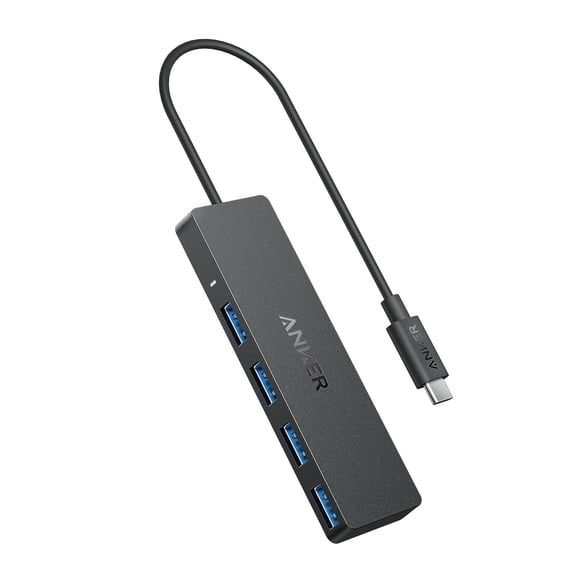 EFFFERTWQL-USB C Hub 4 Ports, Multiple USB 3.0 Hub with 5Gbps Data Transfer, Extender for Type C Port Laptop, PC, Desktop and More (0.7 ft USB-C Connector, Charging Not Supported)
