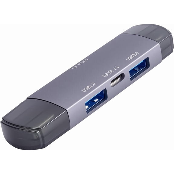 EFFFERTWQL-USB Hub for Laptop, Aluminum 4 Ports USB Hub 3.0 USB Splitter Ultra-Slim Data Hub, USB Extender USB Multiport Adapter USB C Hub for Laptop,PC,Mac,Printer,Flash Drive,Mobile HDD,Phone and M