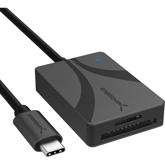 EFFFERTWQL-USB Type-C Card Reader, Dual-Slot UHS-II SDXC and microSDXC SD 4.0 (CR-CSDM)