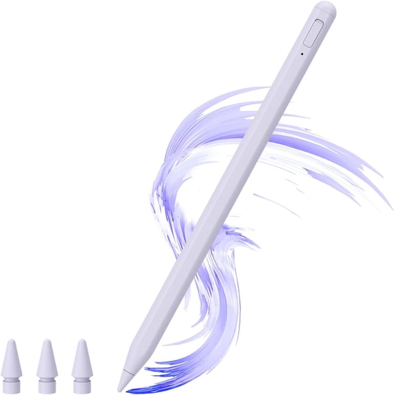 EFFFERTWQL-Uogic Stylus Pen for iPad with Palm Rejection, Rechargeable, Active Pen for iPad 6/7/8/9/10, Pro 11"/12.9"/M4, Air M2/3rd/4th/5th, mini 5th/6th