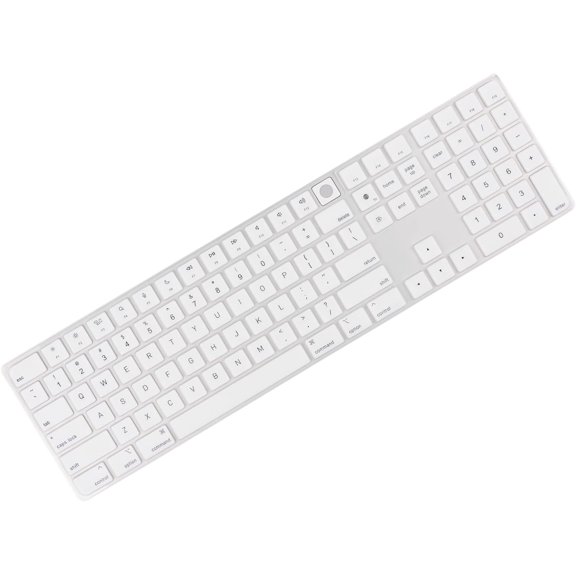 EFFFERTWQL-White Keyboard Cover for Mac Magic Keyboard with Touch ID and Numeric Keypad A2520 US Layout