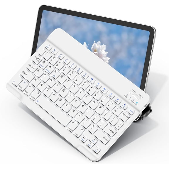EFFFERTWQL-Wireless Bluetooth Keyboard for Samsung Galaxy Tablets, Ultra-Slim Portable, Type-C Rechargeable, Compatible with Tab A9+/S10 FE/S9/S9 FE/S9+/S9 FE+/S6 Lite/S7/A8