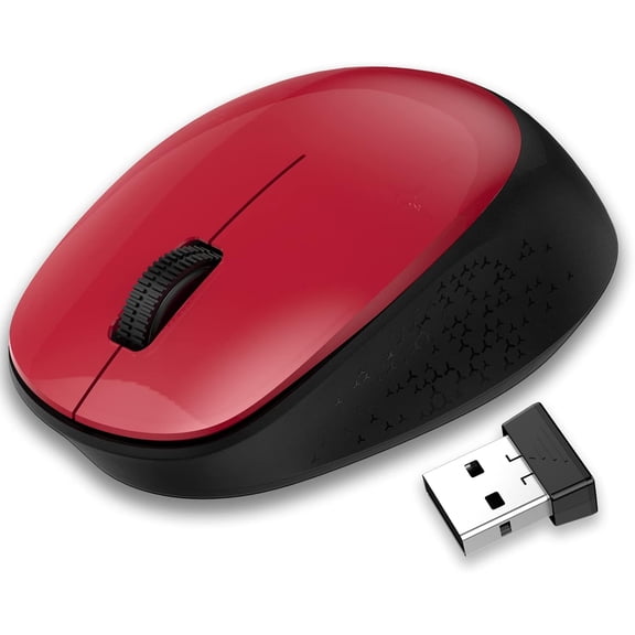EFFFERTWQL-Wireless Mouse for Laptop, 2.4GHz Silent USB Mouse, Slim Optical Mouse with 3 Buttons, 1600 DPI, Works with Windows, Mac, Chrome OS, Linux
