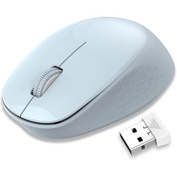 EFFFERTWQL-Wireless Mouse for Laptop, 2.4GHz Silent USB Mouse, Slim Optical Mouse with 3 Buttons, 1600 DPI, Works with Windows, Mac, Chrome OS, Linux
