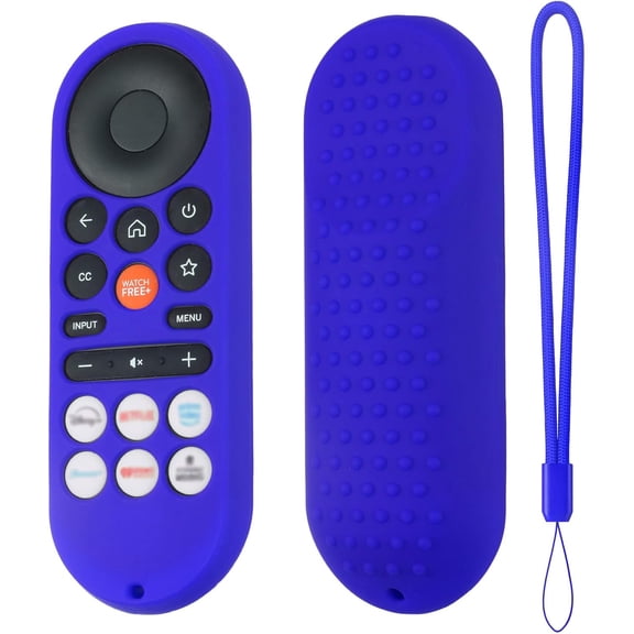 EFFFERTWQL-XRT281 Remote Cover for Vizio/Onn FHD LED TV Remote 2026 Silicone Protective Case Compatible with VIZIO XRT281 ONN Remote Silicone Case Cover with Lanyard (Blue)