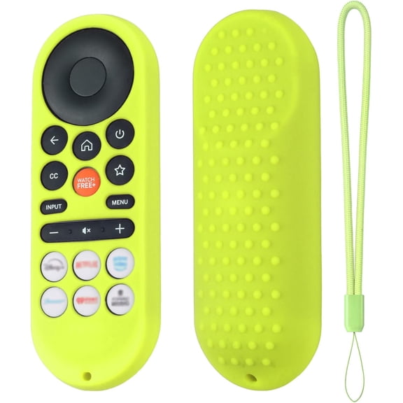 EFFFERTWQL-XRT281 Remote Cover for Vizio/Onn FHD LED TV Remote 2026 Silicone Protective Case Compatible with VIZIO XRT281 ONN Remote Silicone Case Cover with Lanyard (Glow Green)