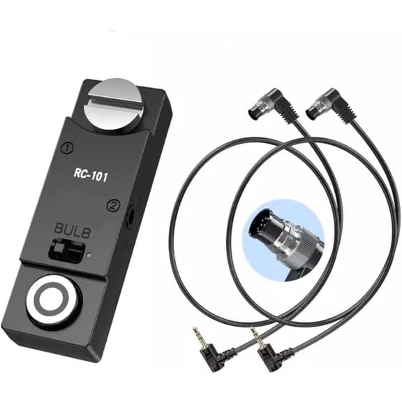 EFFFERTWQL-for nk d850 d800 z8 z9 d810 Camera Releases The Shutter Cord Remote Control RC101-dc0 Remote 1/4 Screw Fixing Small Release Button Handle (RC-101 DCO NK)