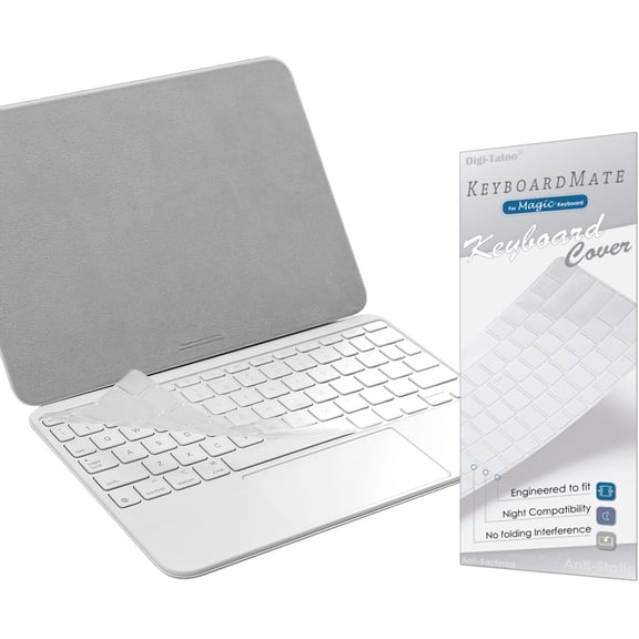 EFFFERTWQL-[with Function Keys] Keyboard Cover Protector Compatible w/ 2026 Magic Keyboard (for iPad Air 11 M4/M3 & Pro 11 M5/M4) / Magic Keyboard Folio (for iPad A16/iPad 10th Gen)-Ultra Thin Skin,