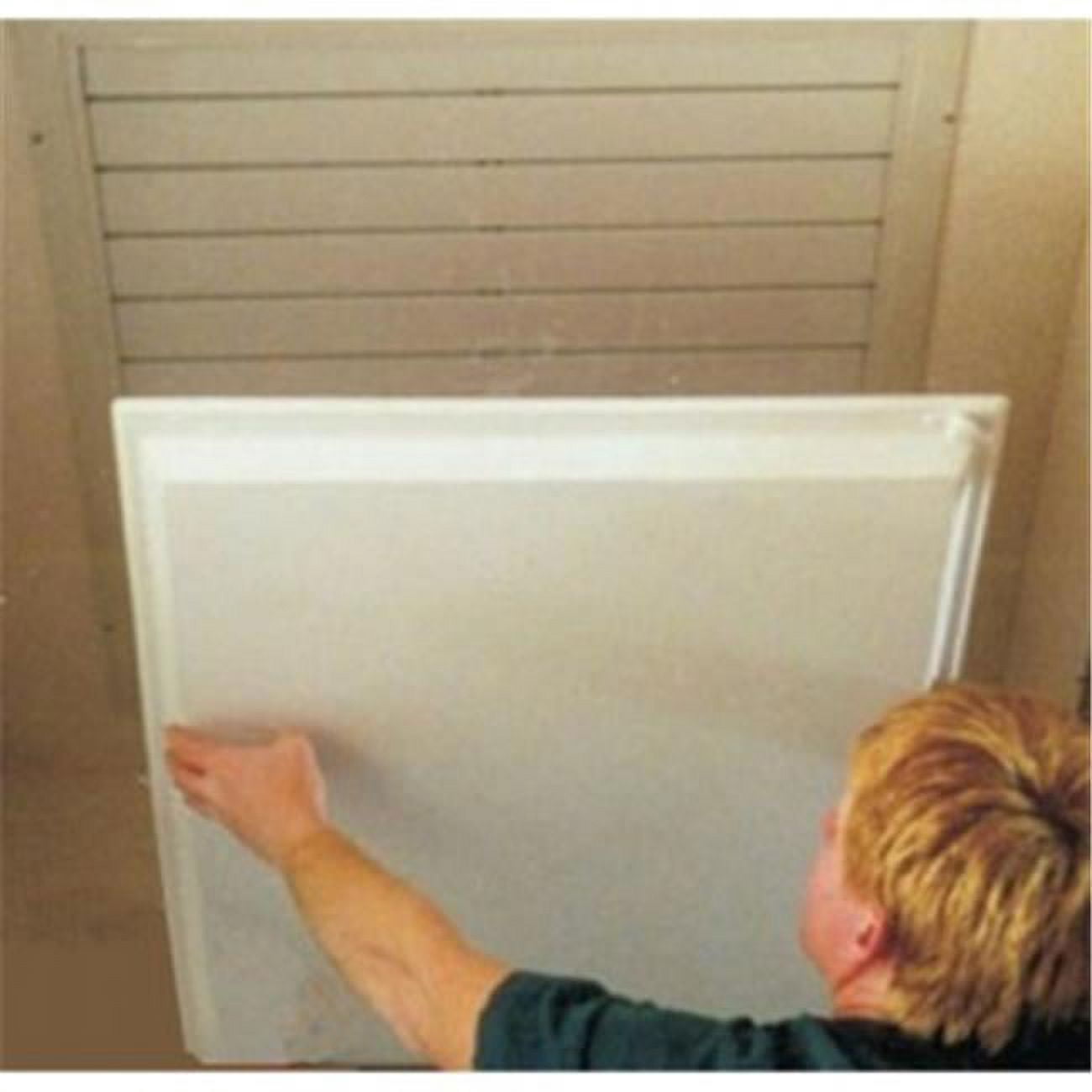 EFI 3570.383 35 x 38 x 2.25 in. Shutter Mate Whole House Fan Cover SM-3538, White