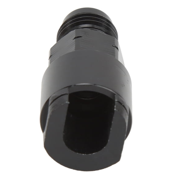 EFI Adapter, Aluminum?Alloy Black?Anodized Antirust Quick?Disconnect Push?On Fuel Line Fitting For Fuel Rails?Filter AN6-3/8in