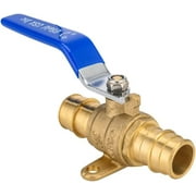 EFIELD Pex A Expansion 3/4-Inch X 3/4-Inch Full Port Shut-off Brass Ball Valve with Drop-ear, ASTM 1960, cUPC Certified