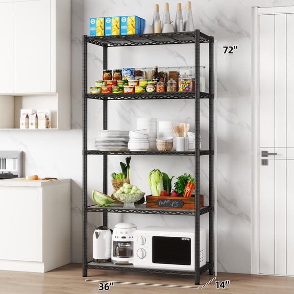 EFINE 5-Shelf Shelving Unit with 5-Shelf Liners