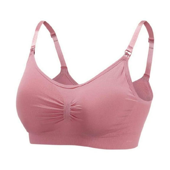 EFINNY 1PC Women's Bra Seamless Full Cup Bras Adjustable Maternity Underwear 1Pack