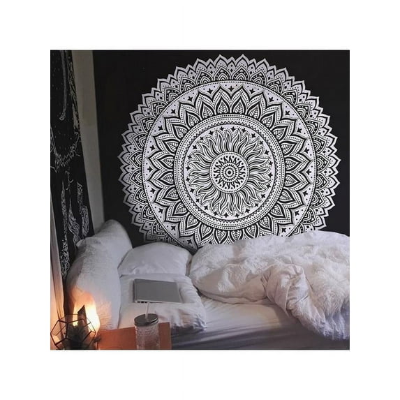 EFINNY Bohemian Mandala Tapestry Hippie Wall Hanging Tapestry Bedspread Dorm Decor,59" x 59"