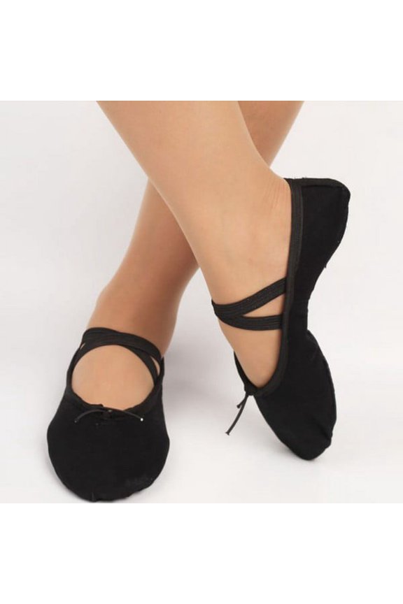 Child Adult Canvas Ballet Dance Shoes Slippers Pointe Dance