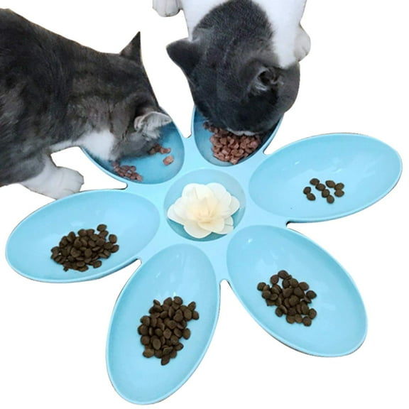 EFINNY Durable PP Multi Function Pet Bowl Set for Cats (6 Pack)