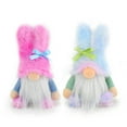 thumbnail image 1 of EFINNY Easter Bunny Gnomes Decor Spring Gifts Set of 2 Girl Room Decor Nordic Swedish Nisse Scandinavian Tomte Elf Dwarf Home Household Ornaments, 1 of 8