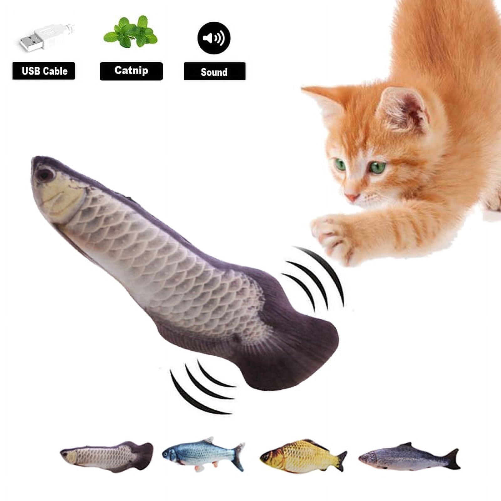 EFINNY Electric Flopping Fish Cat Toy, USB Rechargeable Realistic