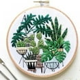 thumbnail image 1 of Norbi Embroidery Starters Kit with Pattern for Beginners Adults, Full Range of Stamped Cross Stitch Kit Set with Embroidery Hoop Cloth Thread Needlepoint Kit Floral Series, 1 of 5