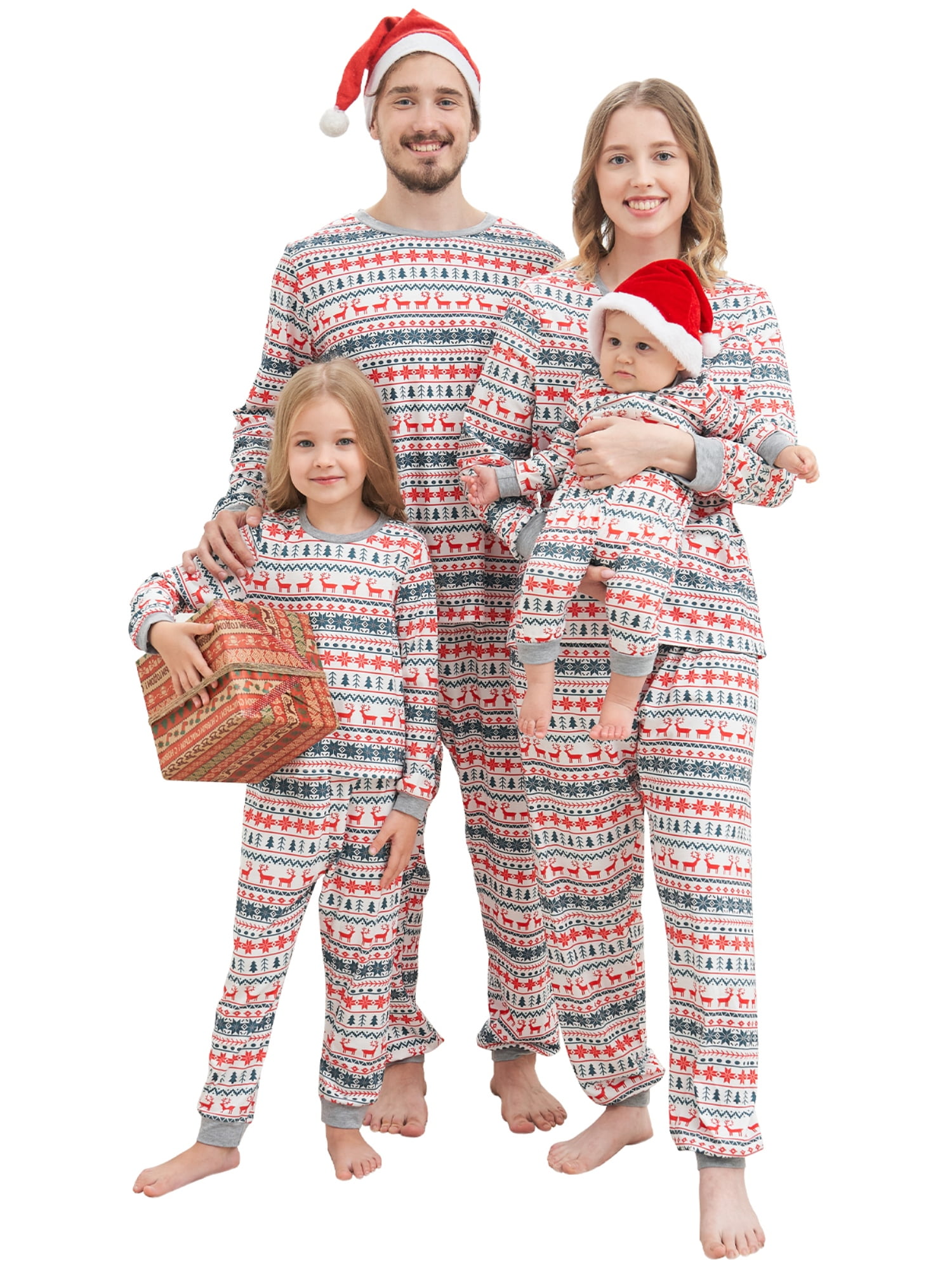 EFINNY Family Matching Christmas Pajamas Sets for Women Men Kids