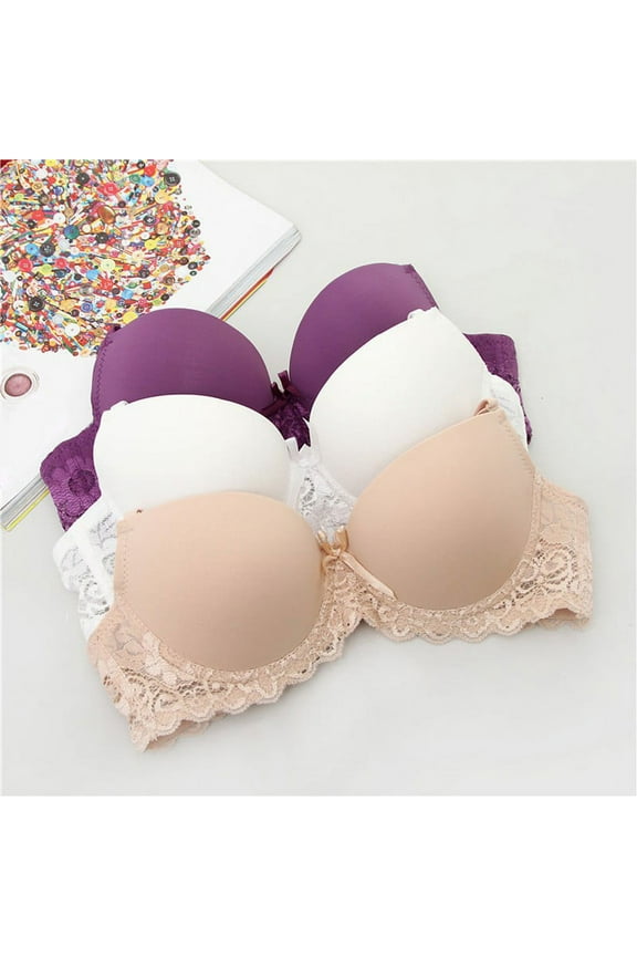 Lady Women Sexy Lace Push Up Bra Underwear Adjustment Support Bra Size 34A-36B
