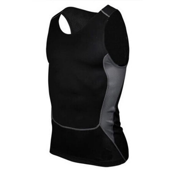 EFINNY Mens Compression Base Layer Sleeveless Sports Fitness Tight Shirts
