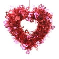thumbnail image 1 of EFINNY Valentine's Day Wreath, Heart Shaped Wreath for Front Door Valentines Door Wreath for Indoor Outdoor Home Wedding Party Decorations, 1 of 1