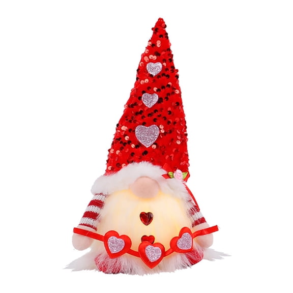 EFINNY Valentines Day Decor Valentine Gnomes Plush Valentines Day Decoration Valentines Home Table Decor Scandinavian Tomte Elf Gnomes Ornaments Sweet Valentines Day Gifts for Him Her (1 Pack)