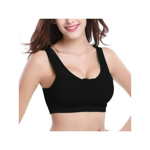 EFINNY Women Lady Fitness Push Up Stretch Bra Wireless Tank Tops Wireless Sports Bra