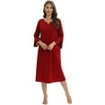thumbnail image 1 of EFINNY Women's Casual Dresses Long Sleeve V-Neck Dress, 1 of 1