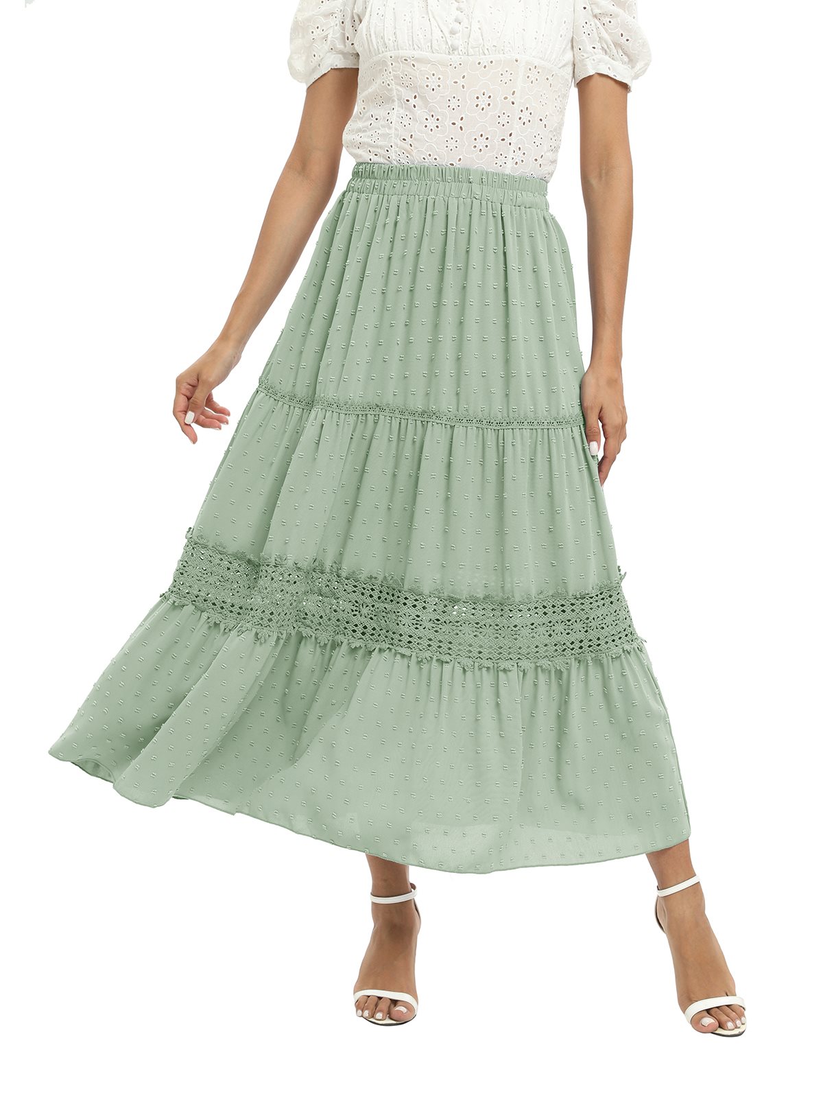 chinese dress ladies French lace hollow out dress