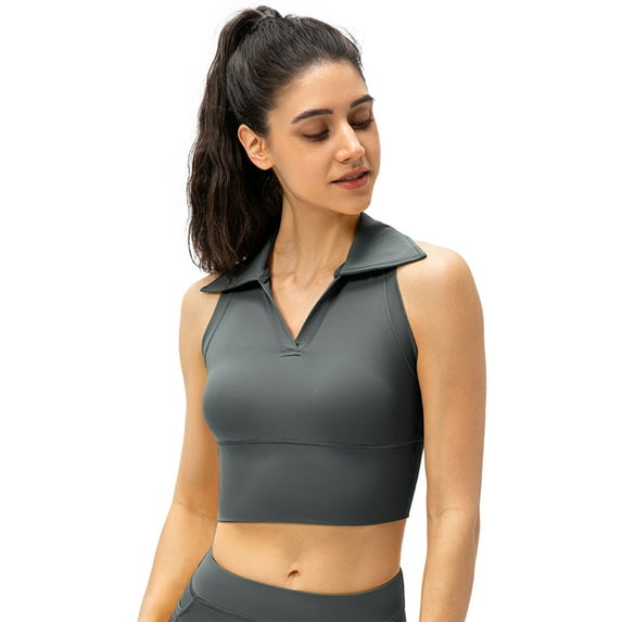 EFINNY Women's Tight Yoga Tank Top Spring Summer High Waist Fitness Running Sports Vest