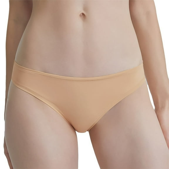 EFINNY Women's Underwear Pure Cotton Low Waist 40 Thread Count Combed Cotton Comfortable Triangle Briefs